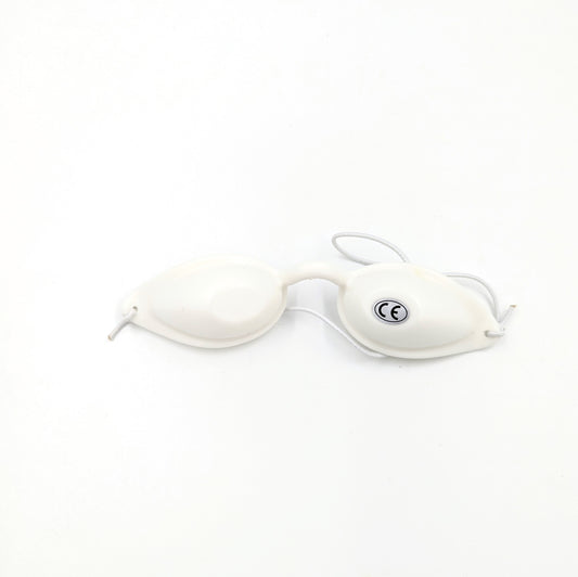 Patient Safety Eye Shields White Silicon Black Out NEW