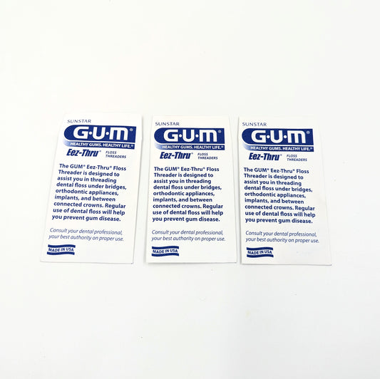 Sunstar GUM Eez-Thru Floss Threaders 15 Pack